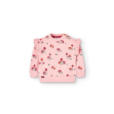 Sudadera felpa flamé de niña Boboli