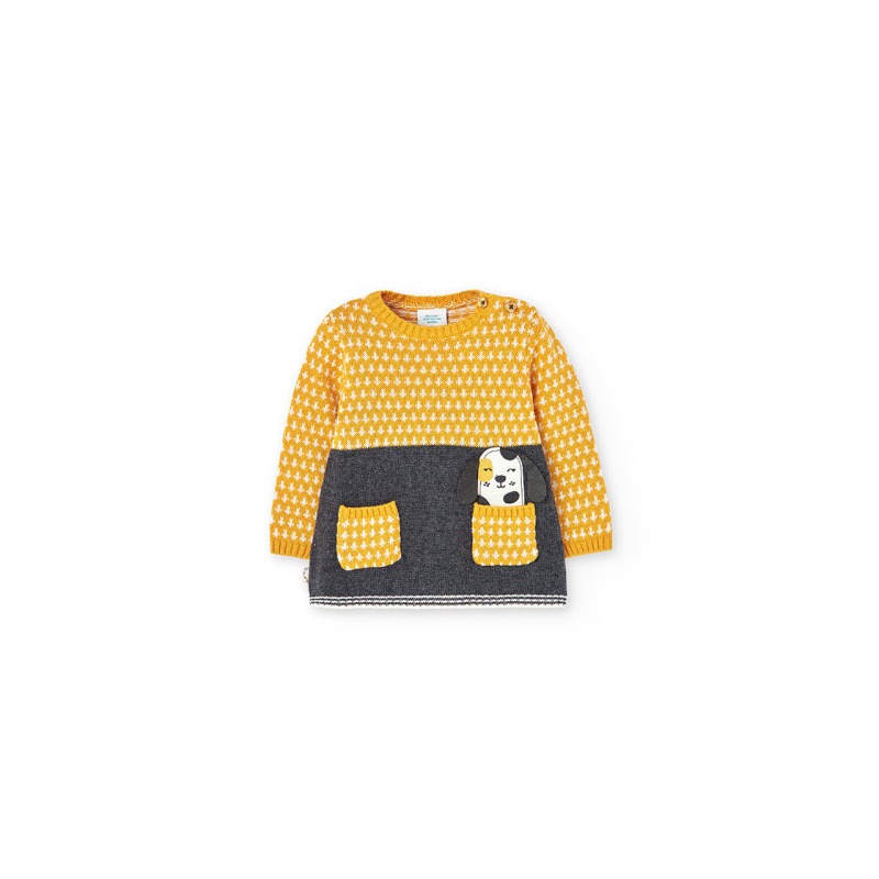 Vestido tricotosa de bebé niña Boboli