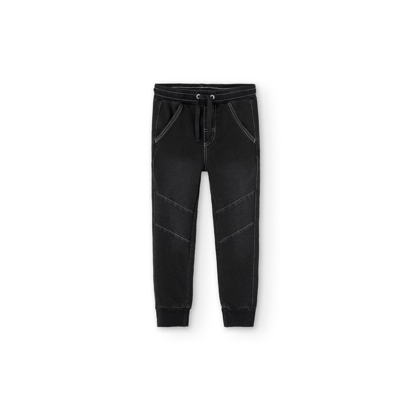 Pantalón felpa denim de niño Boboli