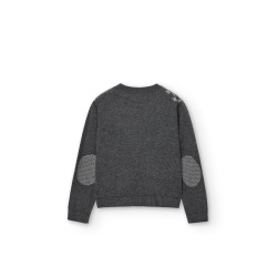 Jersey tricotosa con coderas de niño Boboli