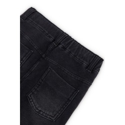 Pantalón felpa denim de niña Boboli