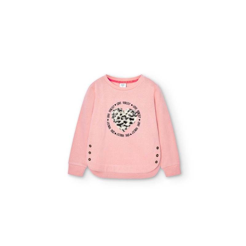 Sudadera felpa flamé de niña Boboli