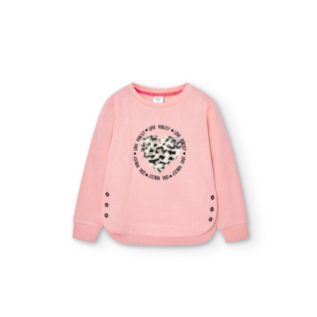 Sudadera felpa flamé de niña Boboli