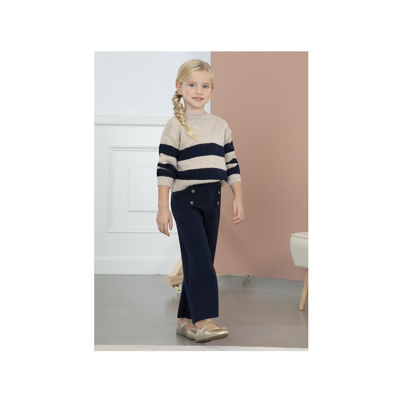Conjunto pantalon tricot rayas Abel&Lula