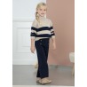 Conjunto pantalon tricot rayas Abel&Lula