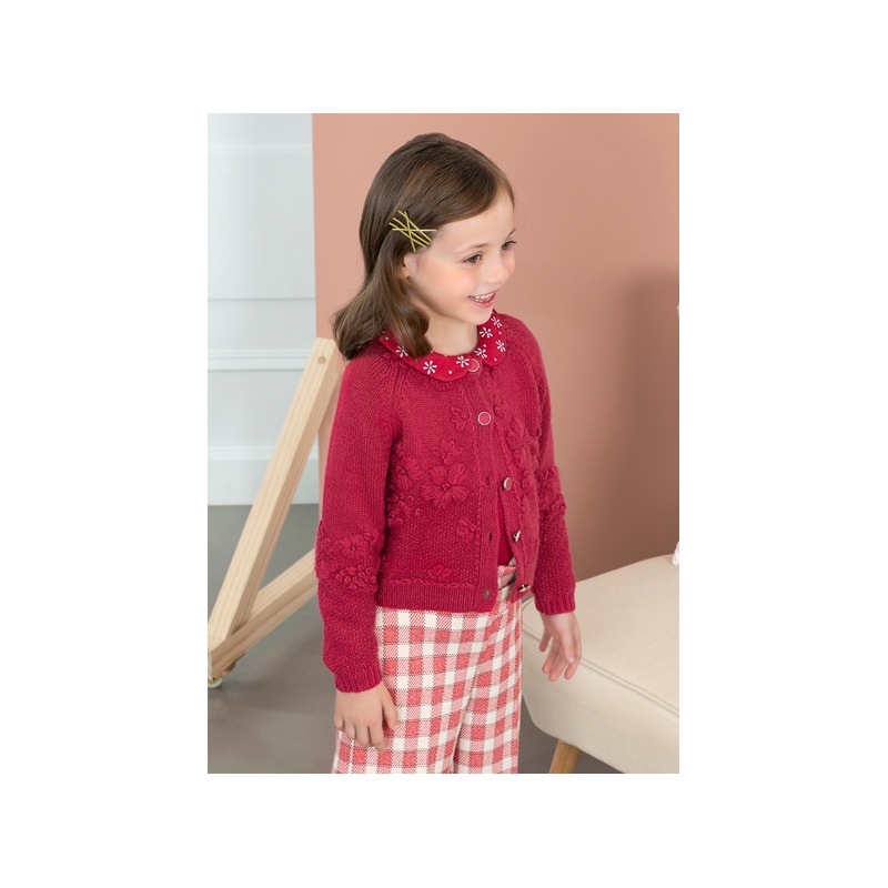 Rebeca tricot bordado flores Abel&Lula