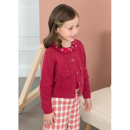 Rebeca tricot bordado flores Abel&Lula