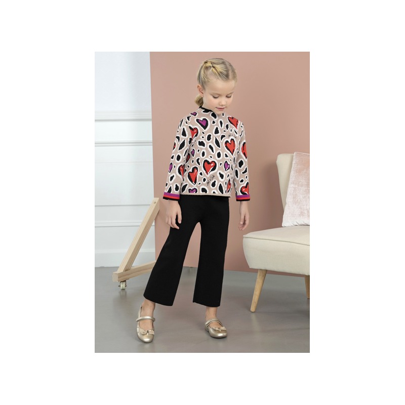 Conjunto pantalon largo corazones Abel&Lula