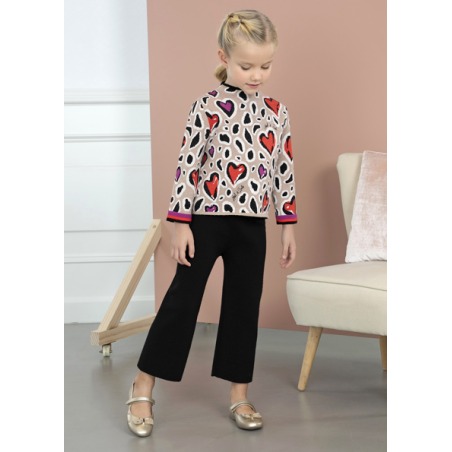 Conjunto pantalon largo corazones Abel&Lula