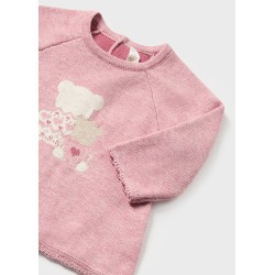 Conjunto jersey tricot y leotardo bebe niña Mayoral