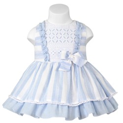 Vestido rayas bebe niña