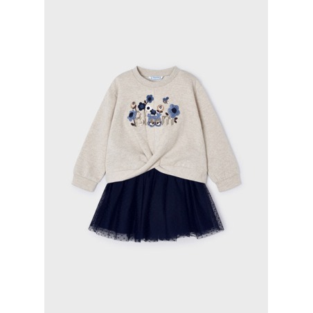 Conjunto 2 piezas falda tul niña Mayoral