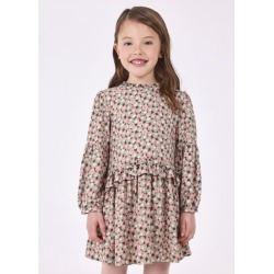 Vestido estampado volante niña Mayoral