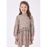 Vestido estampado volante niña Mayoral