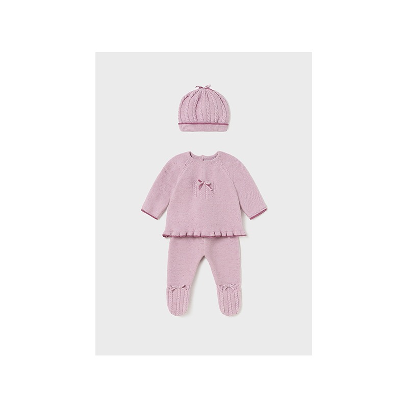 Conjunto 3 piezas tricot bebe niña mayoral
