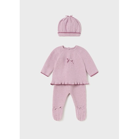 Conjunto 3 piezas tricot bebe niña mayoral