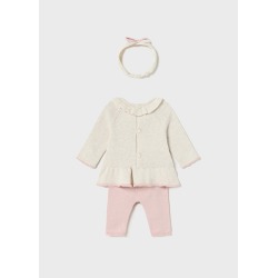 Conjunto 3 piezas tricot bebe niña Mayoral