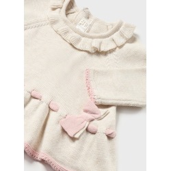 Conjunto 3 piezas tricot bebe niña Mayoral