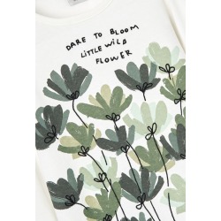 Camiseta punto flores de niña Boboli