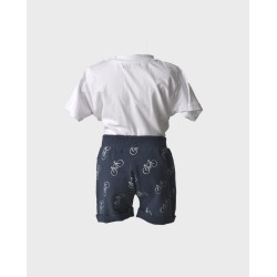 Conjunto punto bicicletas bebe niño La Ormiga