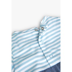 Pelele punto combinado bebé niño Boboli