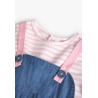 Vestido denim combinado bebé Boboli