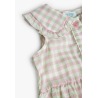 Vestido viscosa cuadros niña Boboli