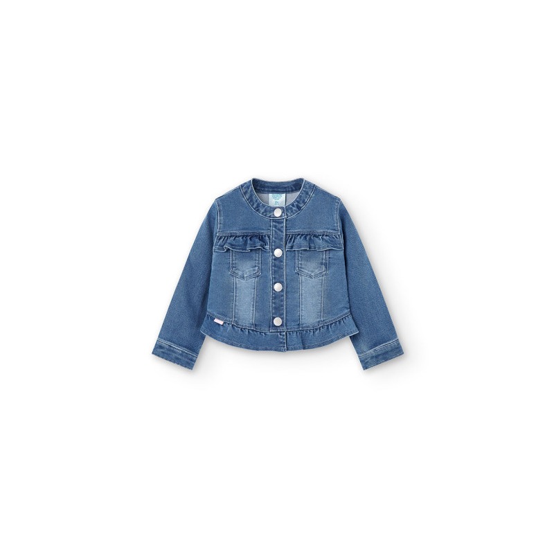 Cazadora denim punto niña Boboli