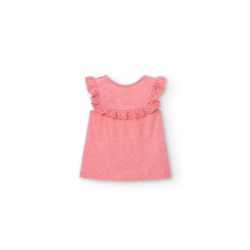 Camiseta punto flor de niña Boboli