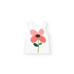 Camiseta punto cruzada niña...