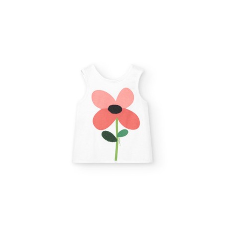Camiseta punto cruzada niña Boboli