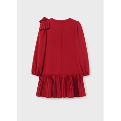 Vestido lazo crepe chica Mayoral