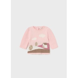 Jersey jacquard bebe niña...
