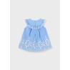 Vestido cenefa bordada bebe niña Mayoral
