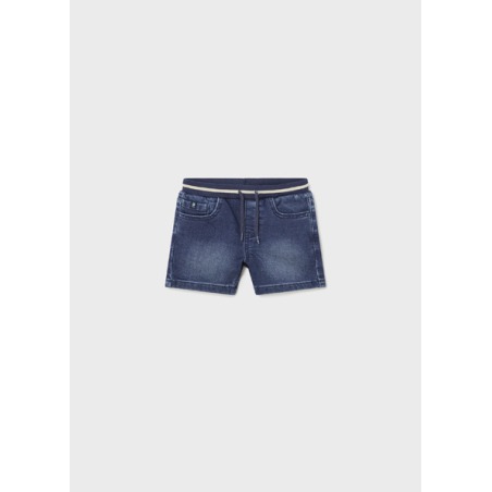 Bermuda soft denim patente bebe niño mayoral