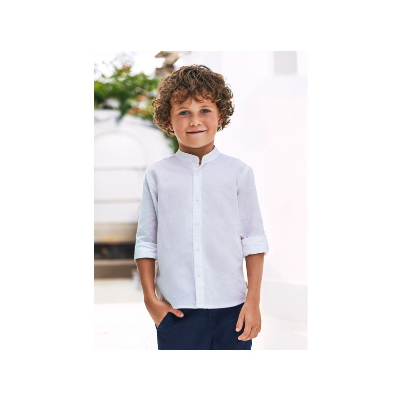 Camisa m/l cuello mao lino niño mayoral