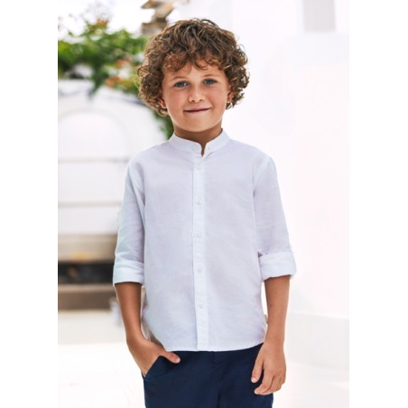 Camisa m/l cuello mao lino niño mayoral