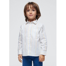 Camisa m/l oxford rayas...