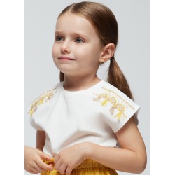 Camiseta m/c bordados niña mayoral