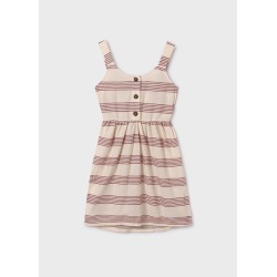 Vestido punto rayas chica mayoral