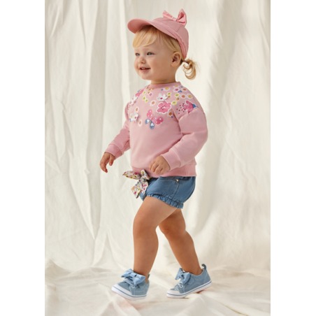 Pantalón corto denim niña mayoral