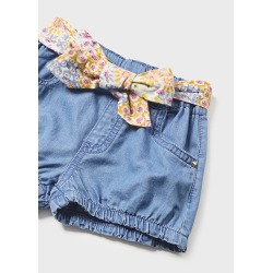 Pantalón corto denim niña mayoral