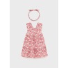 Vestido estampado diadema bebe niña mayoral