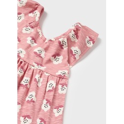 Vestido estampado diadema bebe niña mayoral