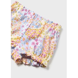 Pantalon corto estampado bebe niña mayoral