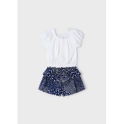 Conjunto short volantes niña mayoral