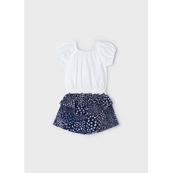 Conjunto short volantes niña mayoral