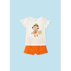 Conjunto short volantes...