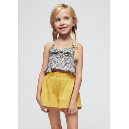 Conjunto short top estampado niña mayoral