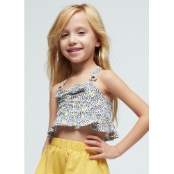 Conjunto short top estampado niña mayoral